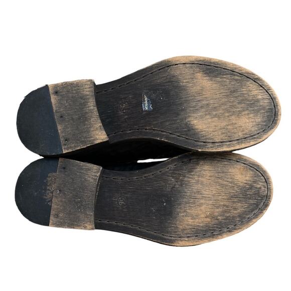 Free People Textured Ankle Boots Booties Black Sz 36 5.5 Womens - Picture 8 of 10